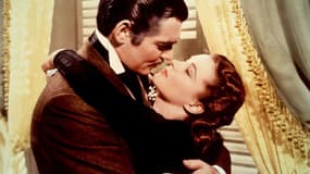 Clark Gable et Vivien Leigh dans Autant en emporte le vent