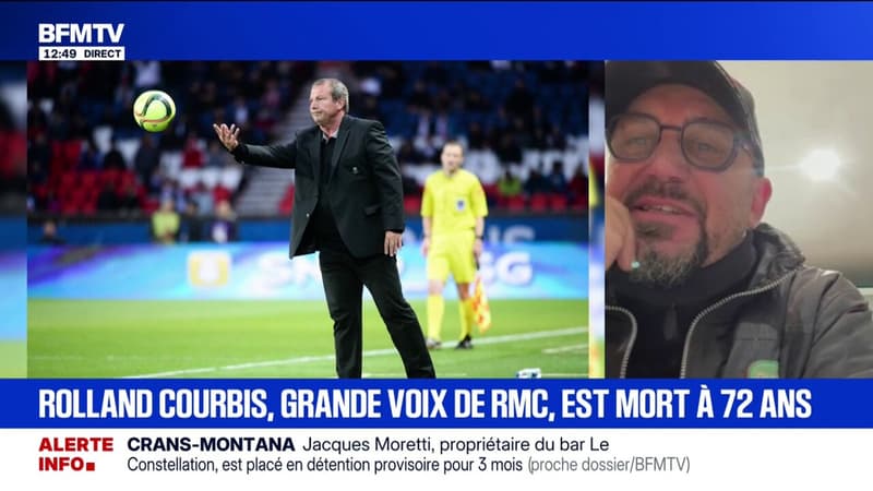 Pour Lionel Charbonnier, ancien international et consultant RMC, Rolland Courbis "c'est le Pagnol du foot"