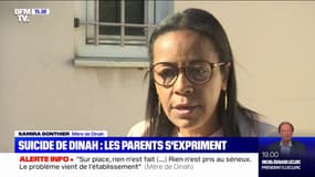 "En classe, on la bousculait": la mère de Dinah, 14 ans, qui s'est suicidée après deux ans de harcèlement, témoigne sur BFMTV