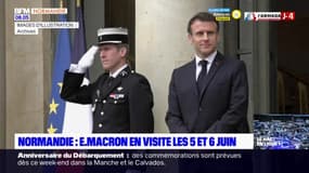 Emmanuel Macron en Normandie les 5 et 6 juin