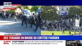 18 septembre: le cortège parisien arrive progressivement sur la place de la Nation