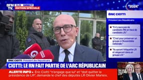 Éric Ciotti: "Je suis LR (...) Il n'est absolument pas question que je démissionne"