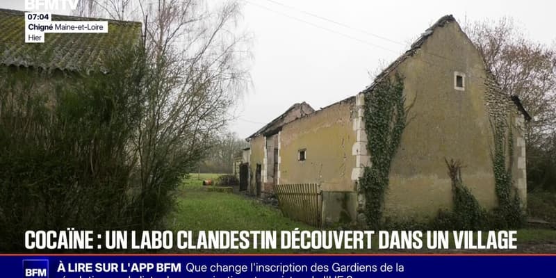 Un laboratoire clandestin de cocaïne découvert à Chigné, un hameau de 300 personnes dans le Maine-et-Loire