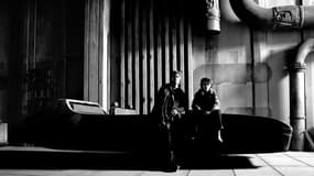 Ryan Gosling et Flynn Gray sur le tournage de "Star Wars: Starfighter".

