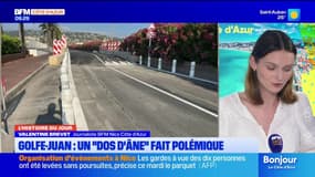 Golfe-Juan: un immense dos d'âne fait polémique 