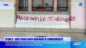 Anti-police, pro-Gaza, contre François Bayrou... Des tags découverts sur l'université Lyon 2