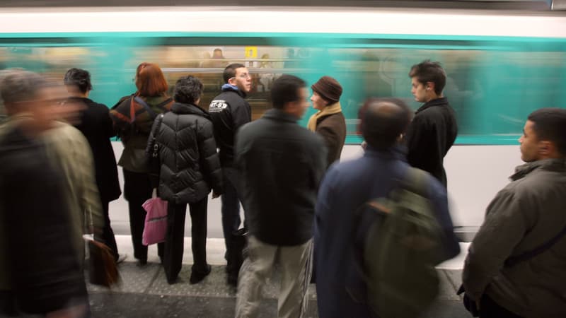 Le métro parisien (illustration).