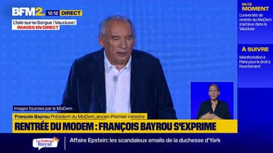 François Bayrou: "Nous sommes là pour soutenir les efforts du gouvernement"