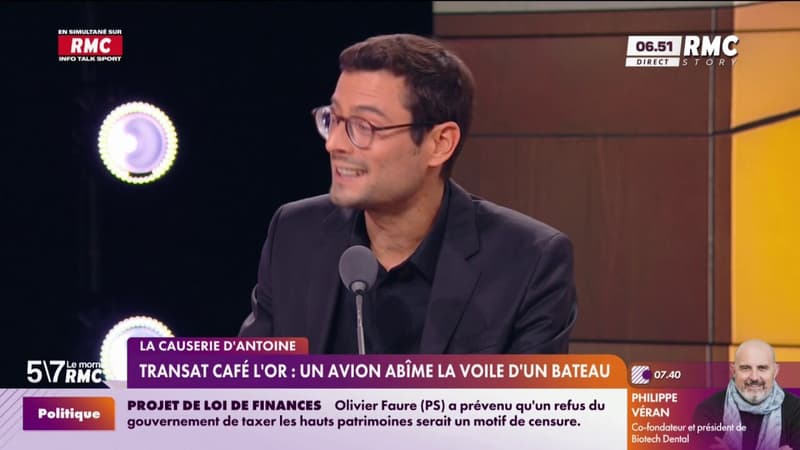 La Causerie - Transat Café l'Or : un avion abîme la voile d'un bateau