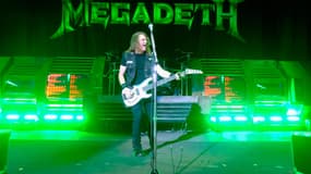 Le bassiste David Ellefson, du groupe Megadeth 