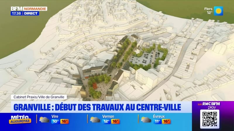 Granville: les travaux du centre-ville ont débuté