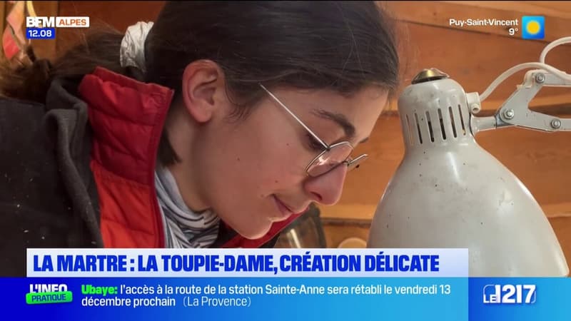 La Martre: Géronime, une jeune tourneuse sur bois façonne ses toupies-dames