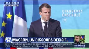 "Je ne confonds pas les casseurs avec les concitoyens qui veulent faire passer un message" insiste Emmanuel Macron