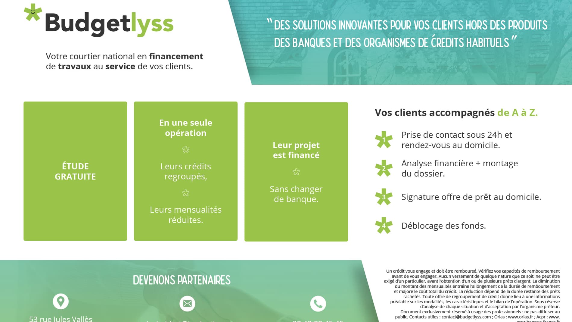 Les différentes étapes de financement 
