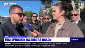 Var: opération escargot des VTC à Toulon