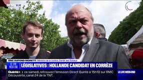 "C'est pathétique", a réagi Éric Dupond-Moretti  à la candidature de François Hollande aux législatives