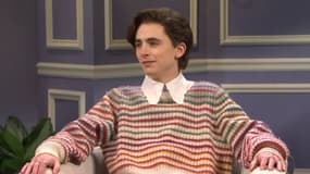 Timothée Chalamet en Harry Styles dans "Saturday Night Live"