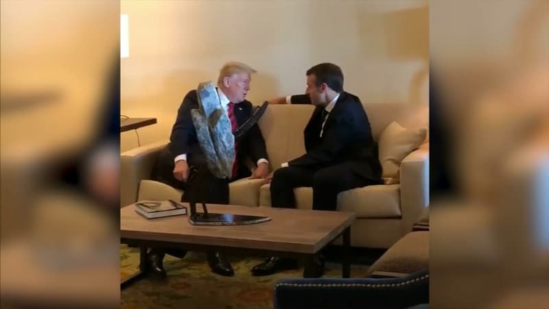 Donald Trump et Emmanuel Macron se sont rencontrés en marge du G7 lors d'une première entrevue non-officielle.