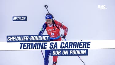 Biathlon : "La boucle est bouclée", savoure Chevalier-Bouchet, qui termine sa carrière sur un podium
