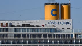 Le navire Costa Victoria au port de Civitavecchia, près de Rome, en mars 2020.