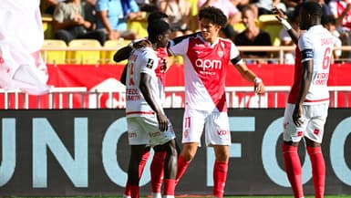 Maghnes Akliouche buteur pour l'AS Monaco à Louis-II, 31 août 2025