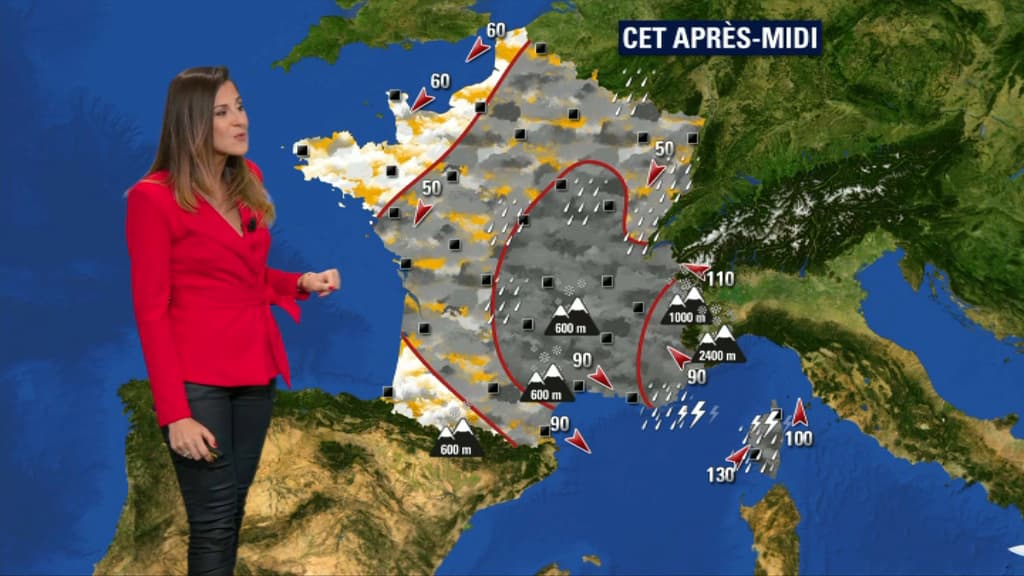 Le temps de lundi après-midi Le temps de lundi après-midi