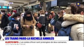 Grand froid: les trains Paris-La Rochelle annulés jusqu'à samedi midi 