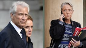 Dominique de Villepin et Élisabeth Borne - Images d'illustration