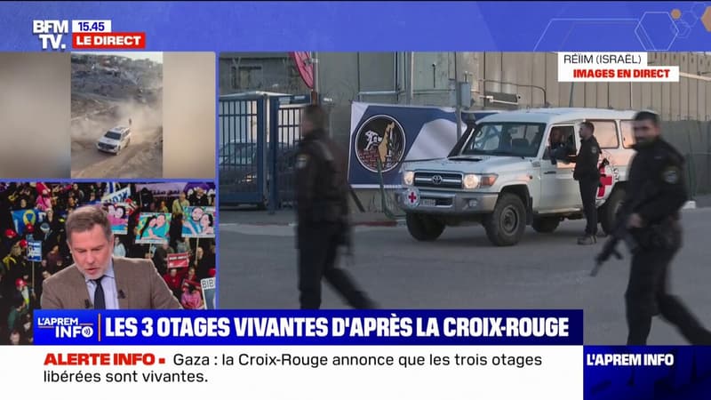 Trêve à Gaza: la Croix-Rouge affirme avoir récupéré les trois premières otages vivantes