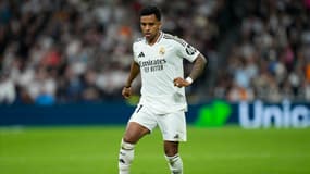 Rodrygo lors du match Real Madrid-Athletic Bilbao (1-2, Liga), le 5 avril 2025