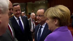 Les dirigeants européens réunis à Bruxelles, vendredi.