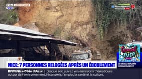 Intempéries: sept personnes relogées après un éboulement à Nice
