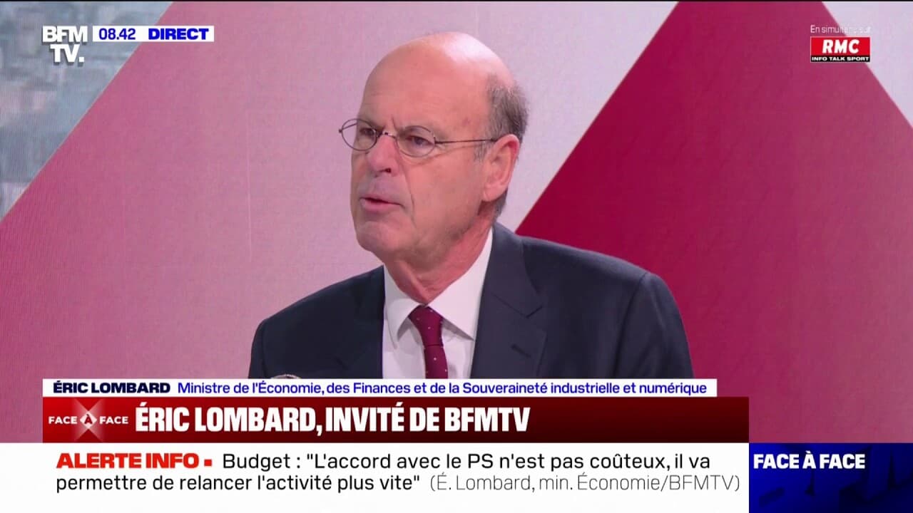 Éric Lombard, ministre de l'Économie: "Le nombre de Français imposables ne  va pas changer"