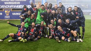 Les Parisiens fêtent leur victoire dans le Trophée des champions