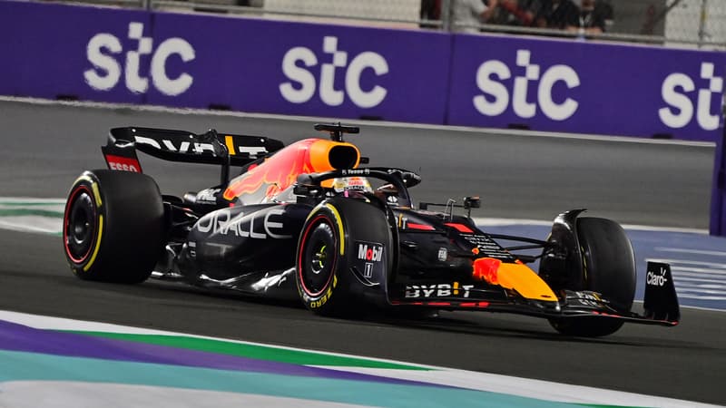Max Verstappen (Red Bull) lors du GP d'Arabie Saoudite, le 27 mars 2022