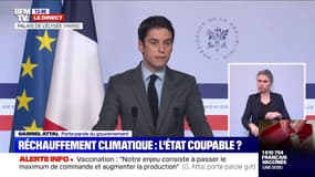 Gabriel Attal sur le réchauffement climatique: "Évidemment, il y a une mobilisation absolue et nous sommes au rendez-vous"