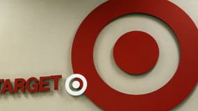 Le logo des supermarchés Target, qui signifie "cible", ici sur la devanture d'un magasin du Connecticut.