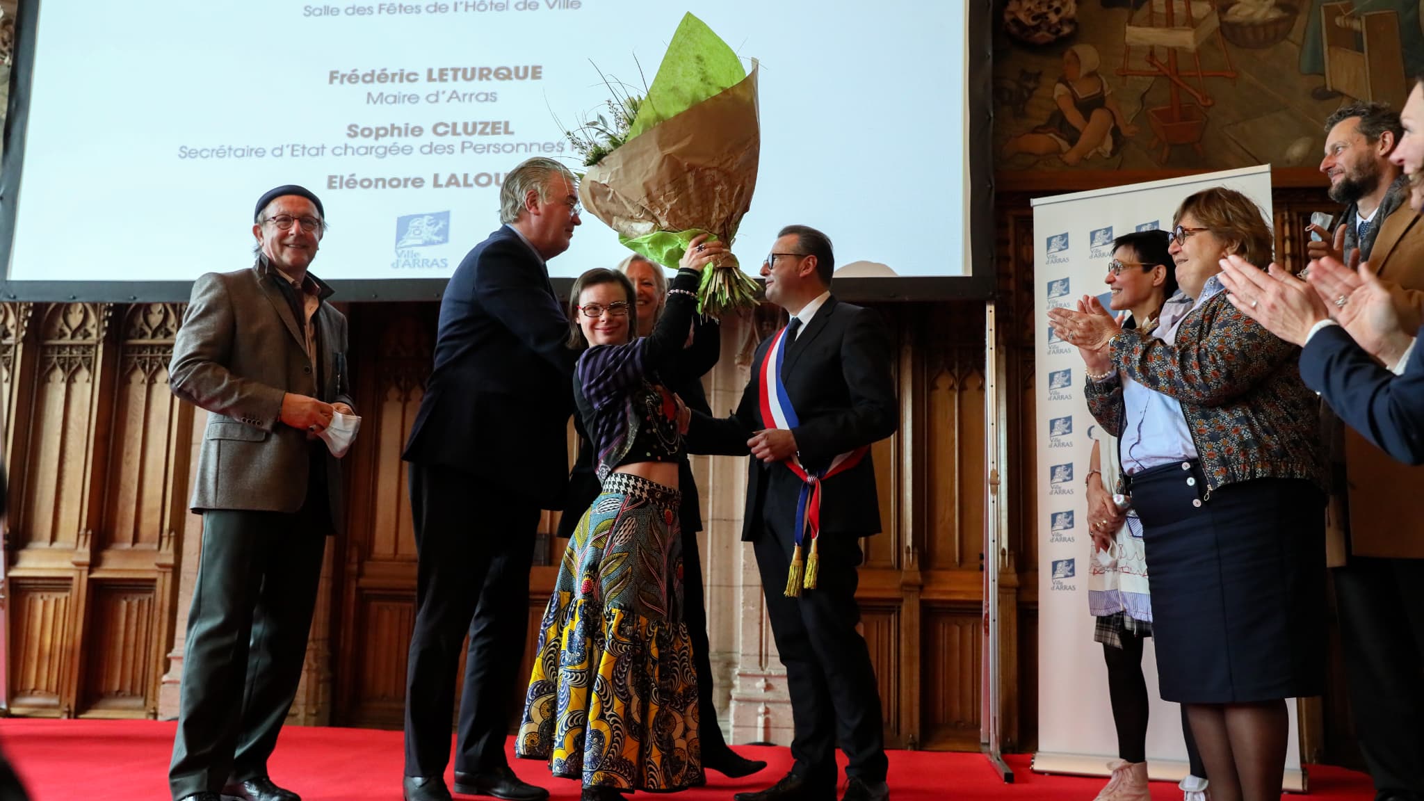 Eleonore Laloux à la cérémonie de remise de l'Ordre du mérite le 15 octobre dernier à Arras. Eleonore Laloux à la cérémonie de remise de l'Ordre du mérite le 15 octobre dernier à Arras.