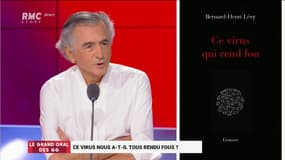 "Foire à l'Elysée", "pétarade à la télévision", "querelles débiles autour du professeur Raoult": sur RMC, Bernard-Henri Lévy balance sur "l'épidémie de crétinisme" du coronavirus