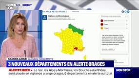 Orages: 3 nouveaux départements en vigilance orange, le Var, les Alpes-Maritimes et les Bouches-du-Rhône