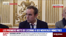 "Notre seule mission est de dépasser cette crise politique dans laquelle nous nous trouvons", lance Sébastien Lecornu à ses ministres 