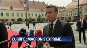 "Construire ensemble (..) ou revenir au nationalisme?" Emmanuel Macron s'exprime sur les élections européennes au sommet de Sibiu (Roumanie)