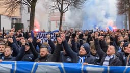 Les supporters de Strasbourg manifestent contre la multipropriété le 18 janvier 2025