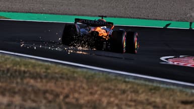 Oscar Piastri lors de la deuxième séance d'essais libres du GP du Japon, le 4 avril 2025.
