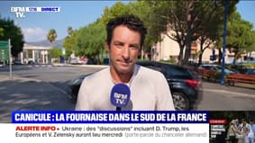 Canicule: "Je ne peux pas le faire, c'est trop dur"Dit Yves, résident de Carros, sur la chaleur dans le sud de la France