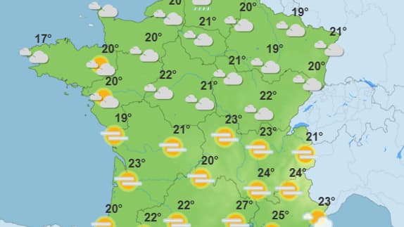 Météo de l'après-midi du mardi 27 mai 2025. 
