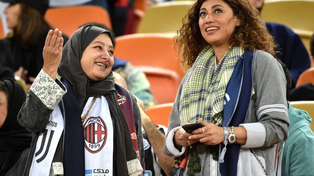 15.000 femmes ont assisté à la Supercoupe d'Italie à Djeddah (Arabie Saoudite) mercredi.