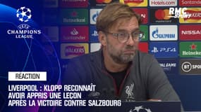 Liverpool : Klopp reconnaît avoir appris une leçon après la victoire contre Salzbourg