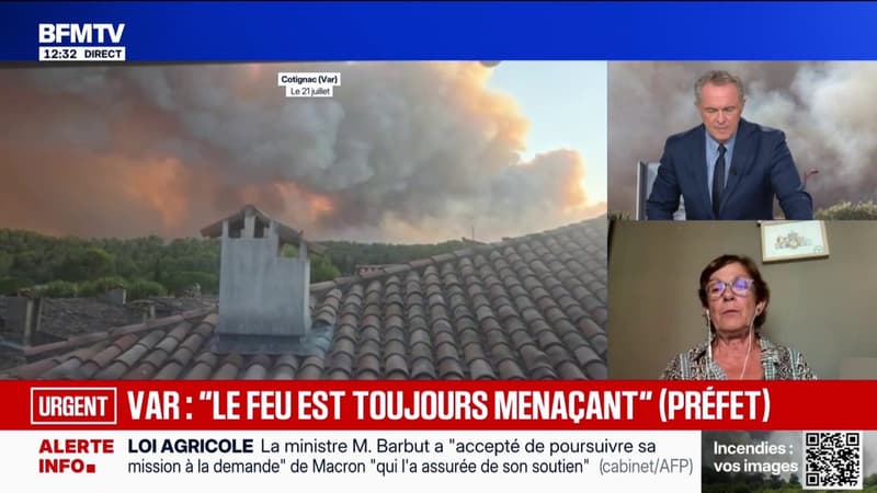 Incendie dans le Var: "On a accueilli une cinquantaine de personnes dans notre salle", explique la maire de Correns