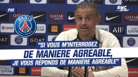 PSG : "Si vous m'interrogez de manière agréable, je vous réponds de manière agréable", Luis Enrique aux journalistes